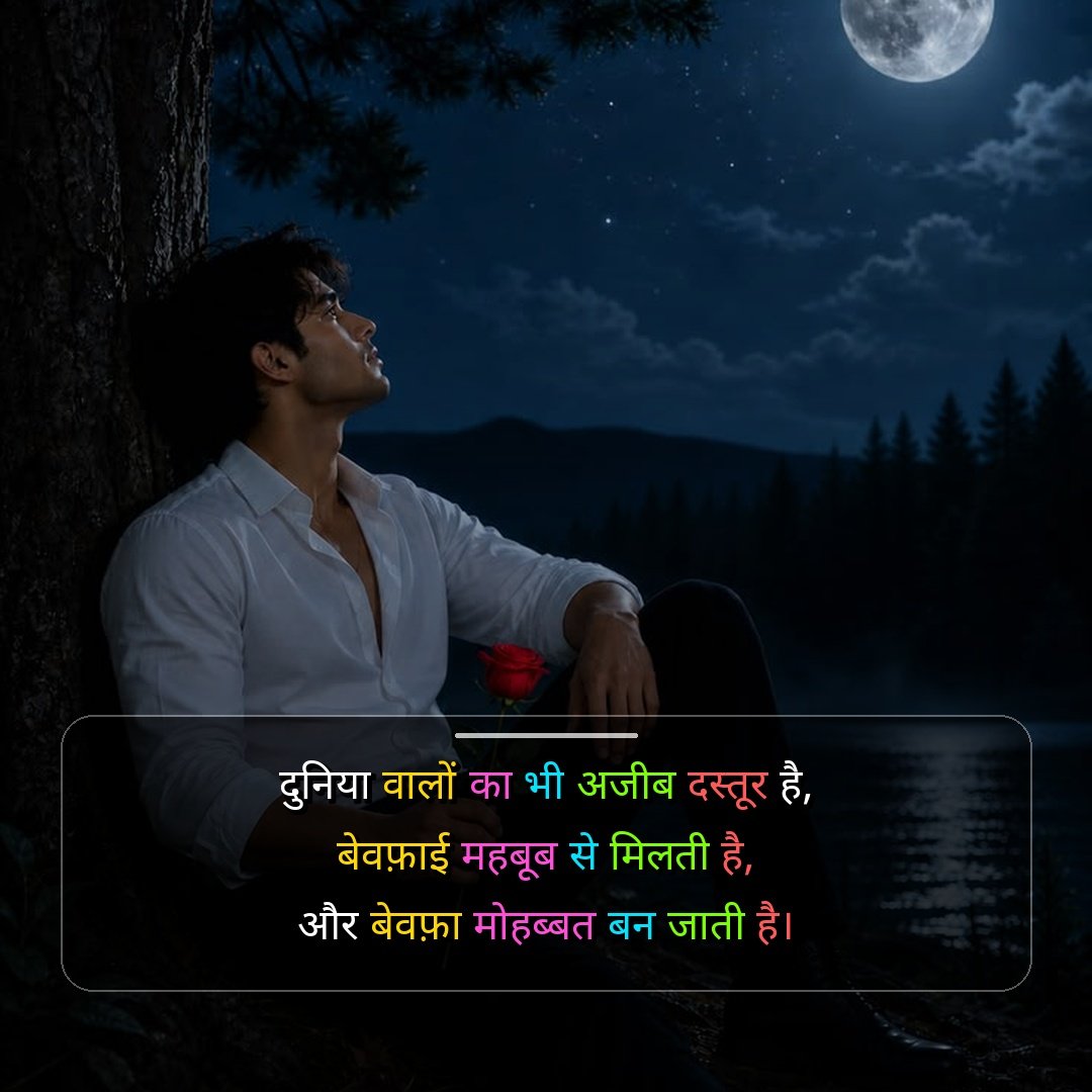 बेवफा शायरी दिल टूटने वाली