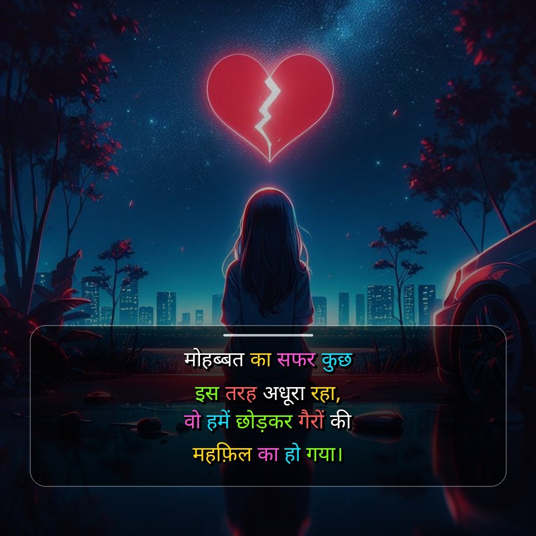Sad Breakup Shayari