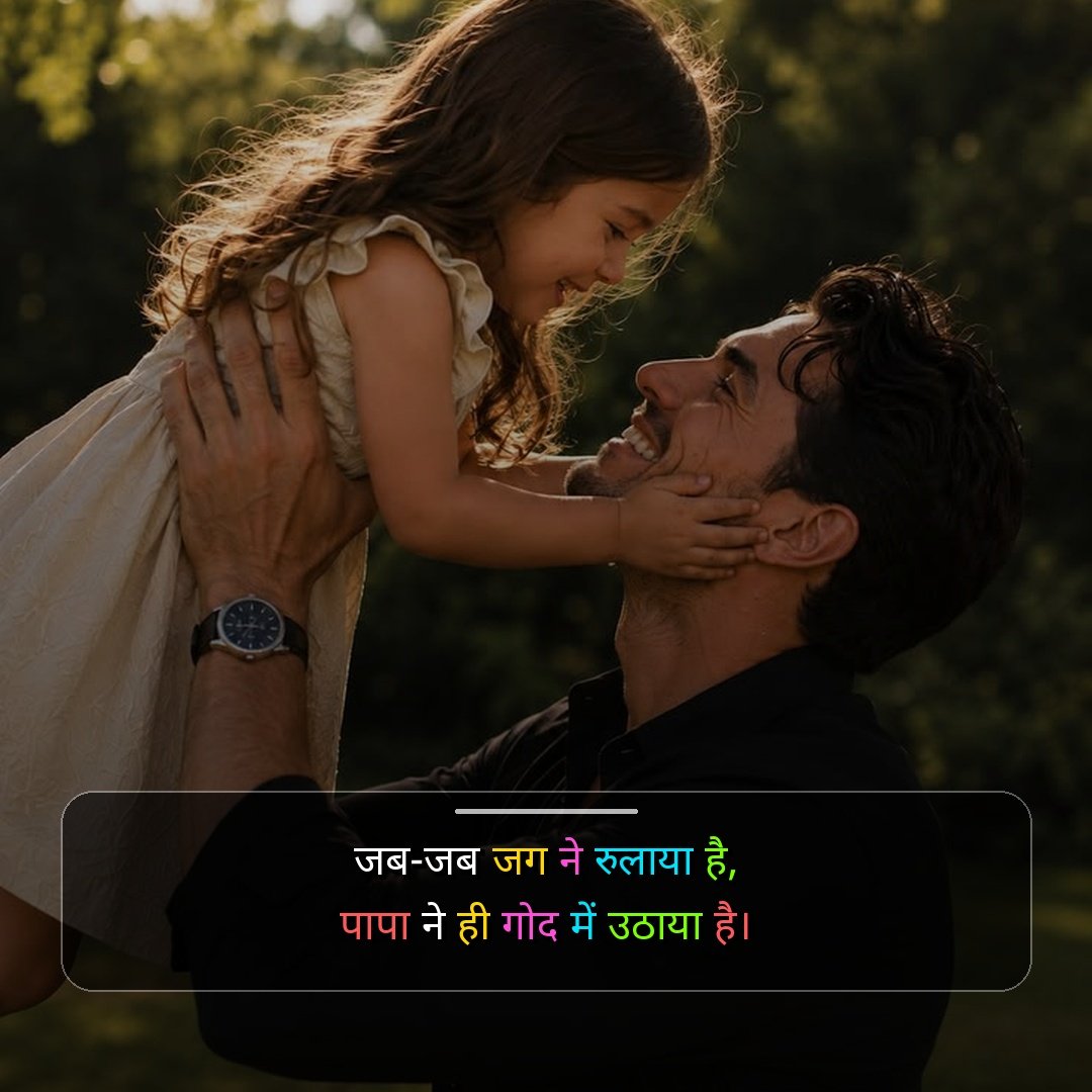 Papa Shayari in Hindi